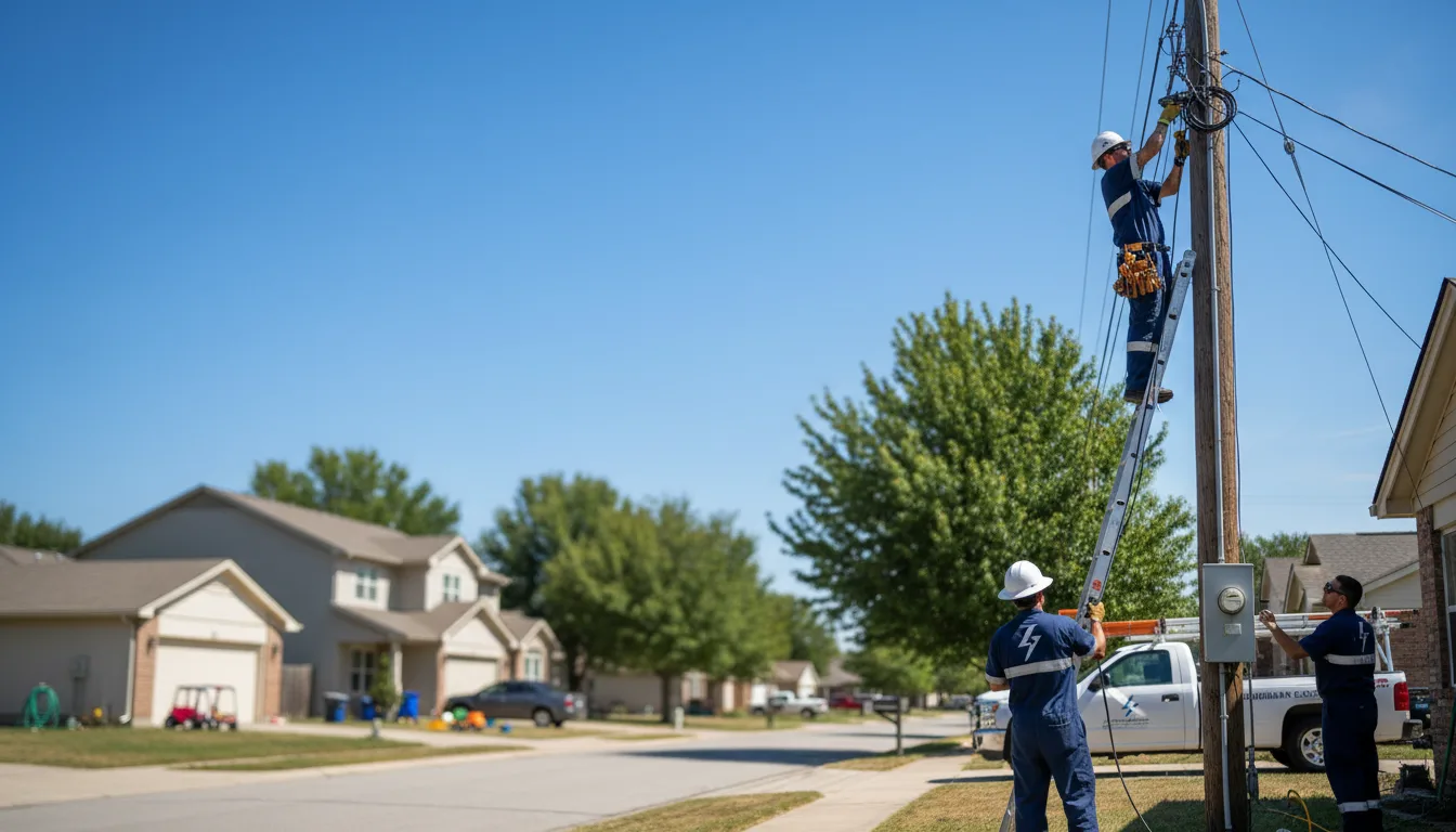 Residential electrician providing installation services in Delta, OH